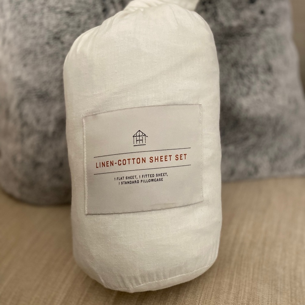 Hearth and Hand Linen Cotton Sheet Set twin Target